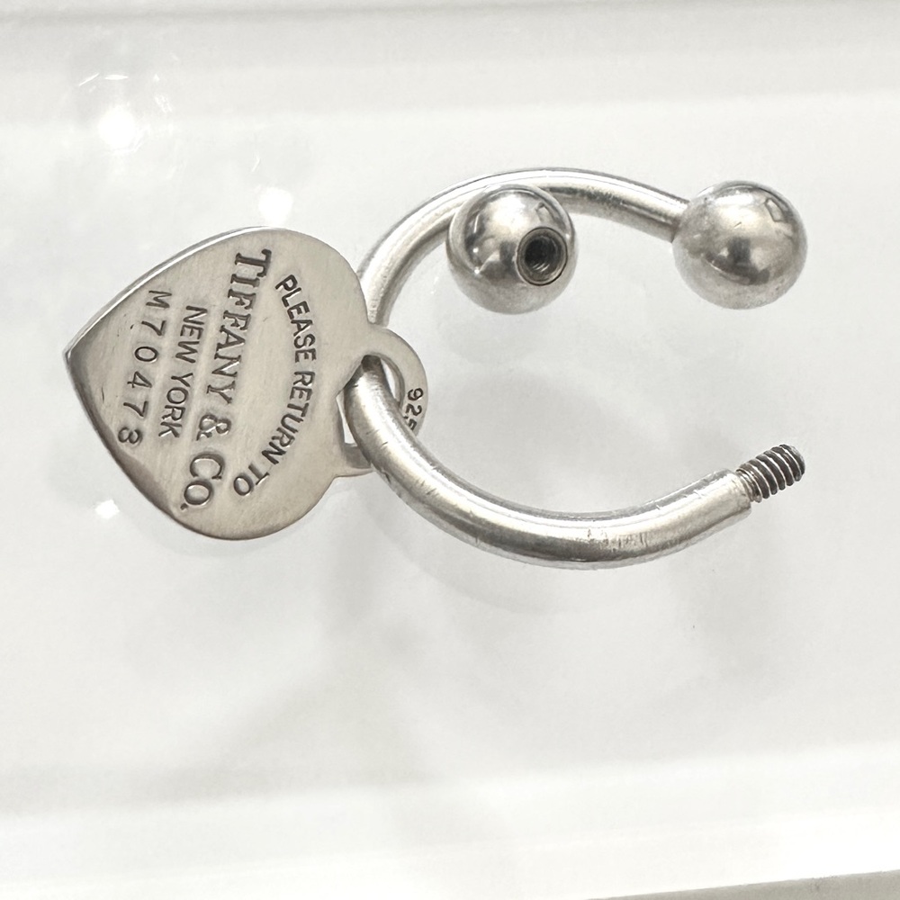 ❌SOLD❌ 🎉HP🎉 Tiffany & Co. Sterling RETURN TO TIFFANY Heart Tag Keyring - Picture 9 of 13
